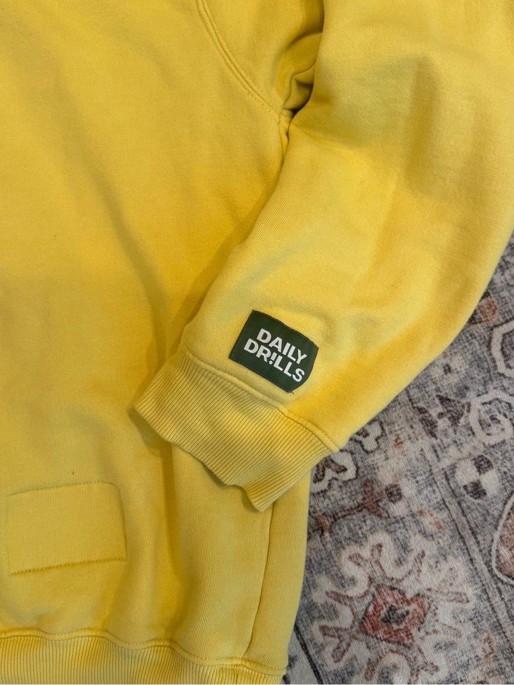 Daily Drills Kids Yellow Fleece Sweatshirt & Joggers Set - Bright Yellow - Picture 3 of 9